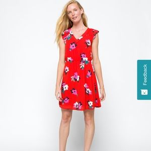 NEW WITH TAGS Red floral spring dress $60